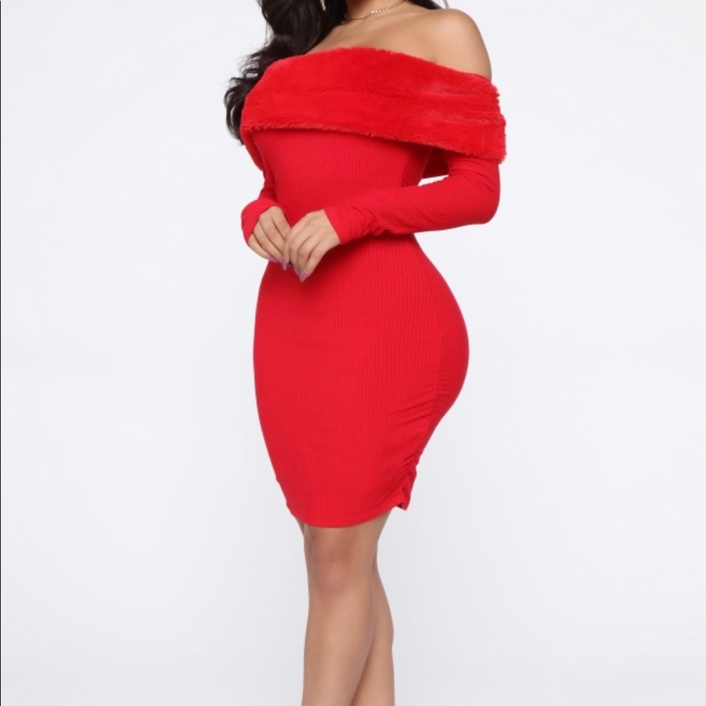 Worn once, Red dress